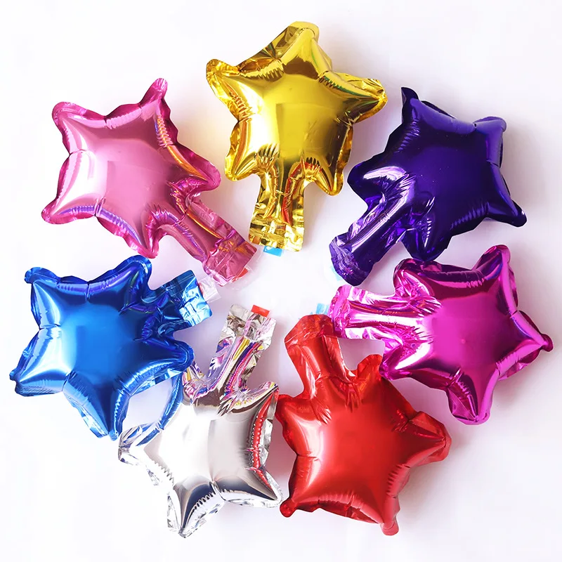 

GIHOO 10pcs/lot 5inch 10inch Star Balloon Multicolour Small Cute Star Foil Ballon For Birthday Decoration Wedding Party Supplies