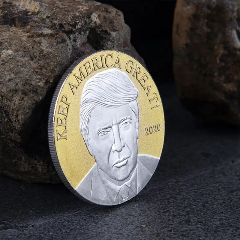 Президент Дональд дж. 2020 Трамп Серебряная позолоченная памятная монета орла