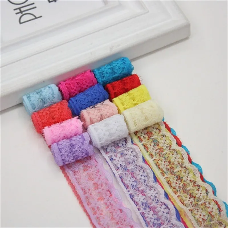 600 ярдов вышитая сетчатая тесьма различных цветов для рукоделия. 25