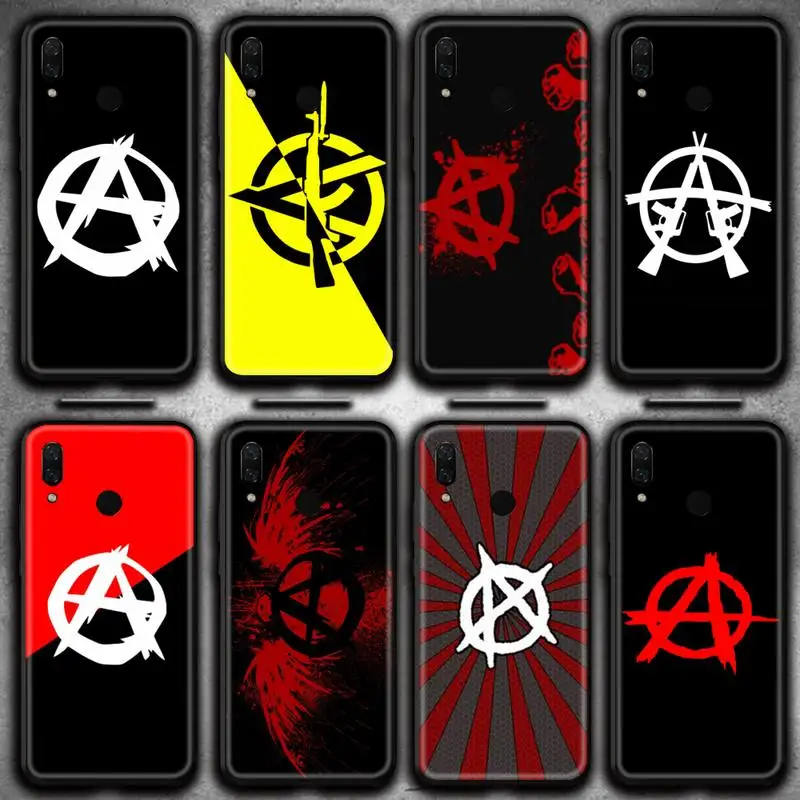 Чехол для телефона с логотипом анархий символ A Huawei Y6P Y8S Y8P Y5II Y5 Y6 2019 P Smart Prime