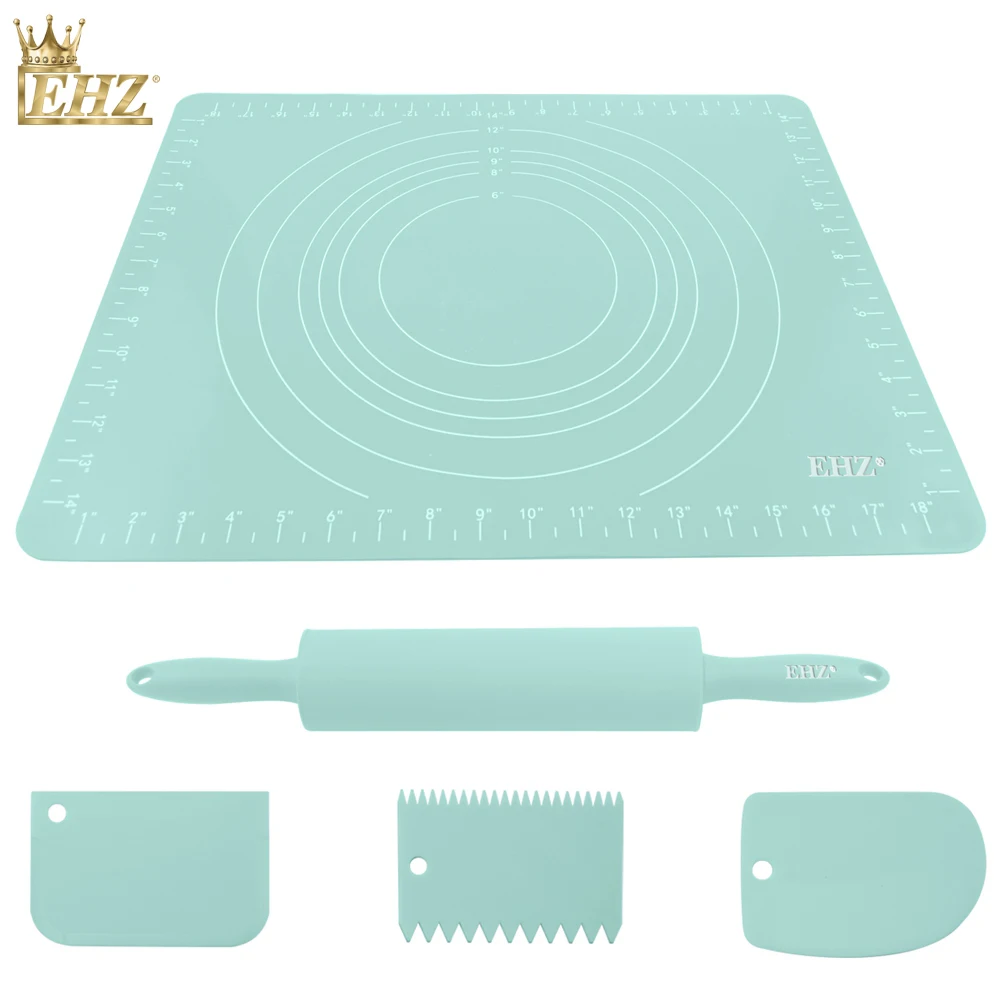 Набор для выпечки EHZ с пластины для раскатывания теста, силиконовой подставкой для замешивания, листом для взвешивания и лопаткой для лапши Домашние кухонные инструменты