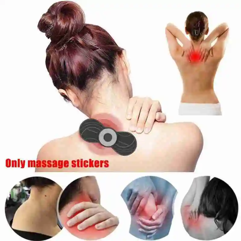 

Cervical Vertebra Massager Sticker For Neck Back Legs Micro-current Intelligent Pulse Massage Stickers without host