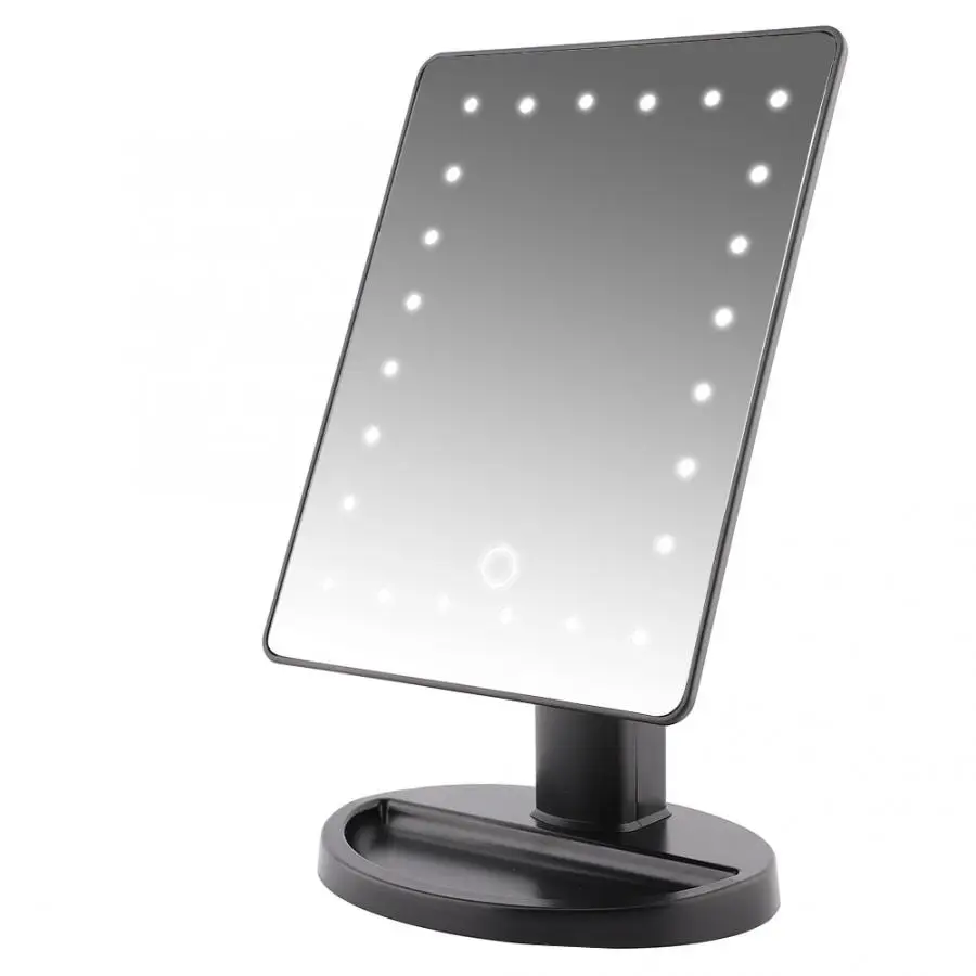 24LED 10X Manifying косметическое зеркало сенсорный экран батарея/USB источник питания