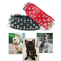 dog collars pu leather pets cool rivets anti bite collar for small medium large dogs pet necklace spiked studded dog neck strap
