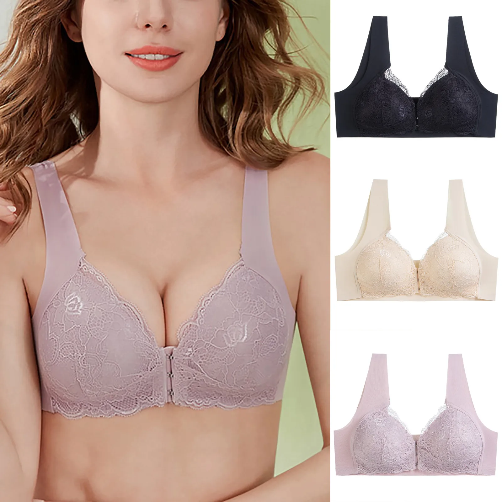 2021 женское тонкое пикантное нижнее белье без стальных колец большого размера с