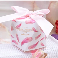 50pcslot wedding candy box paper cardboard guests favor gift boxes happy birthday party favors chocolate cookie box packaging