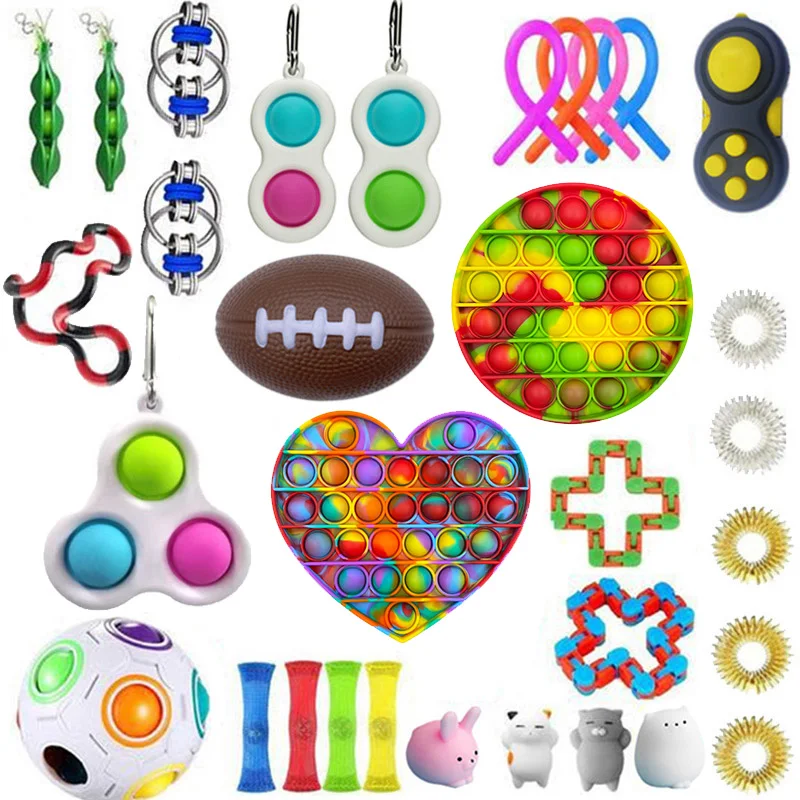 

Игрушки-антистресс, набор эластичных струн, подарочная упаковка для взрослых и детей, сжимаемые игрушки-антистресс