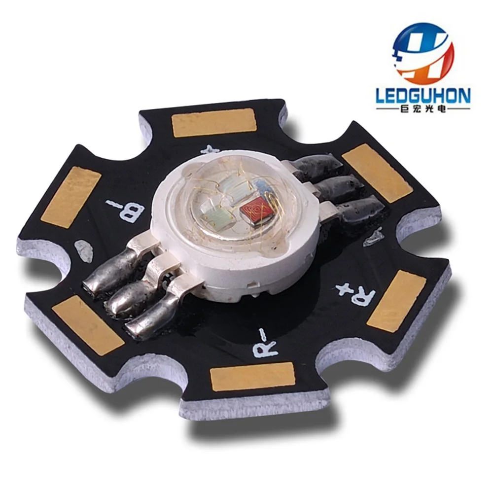 Светодиод 30 мил 6 контактов 3 Вт RGB светодиод высокой мощности с охлаждающим