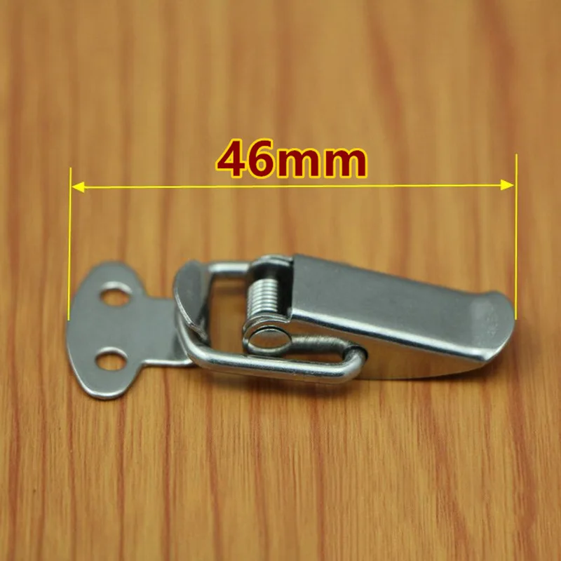 

6Pcs Loaded Suitcase Chest Spring Loaded Latch Catch Toggle Hasp Mild Steel Hasp for Sliding Door Simple Window Hardware