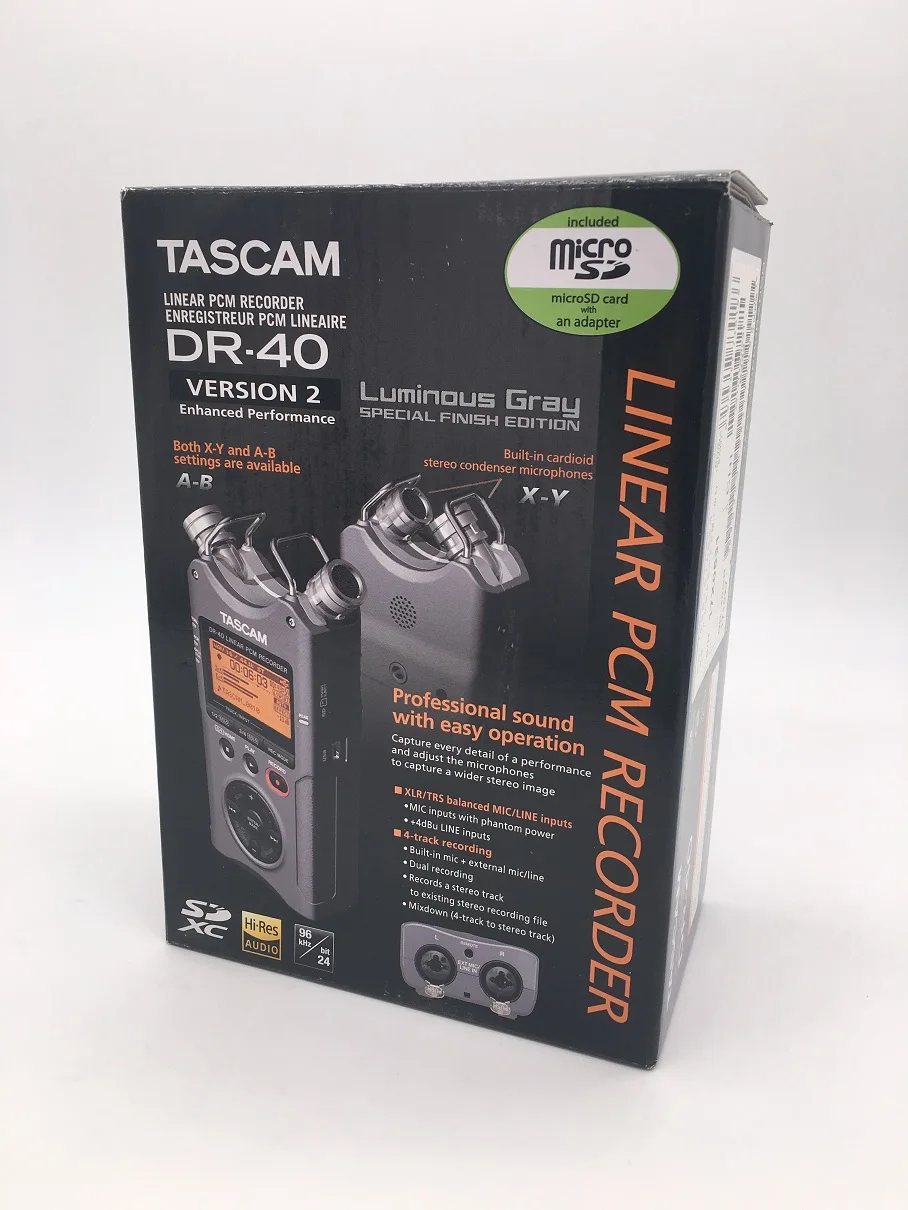 Горячая Tascam dr-40 ручной цифровой диктофон профессиональная записывающая ручка бренд акции