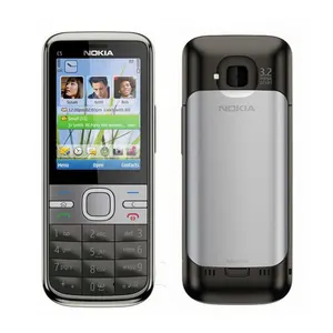 used nokia c5 00 c5 refurbished mobile phone 2g 3g gsm hebrew arabic russian english keyboard cellphone unlocked free global shipping