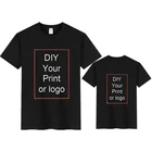 Дизайнерская футболка на заказ женская брендовая футболка с логотипом сделай сам для девочек Одежда для мальчиков и мужчин летняя детская футболка Топ для малышей