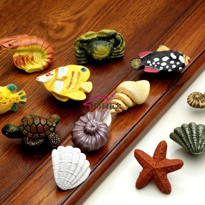 Ручки полимерные для ящиков и шкафов ручка мебели морская звезда 1 шт.|cabinet handle and