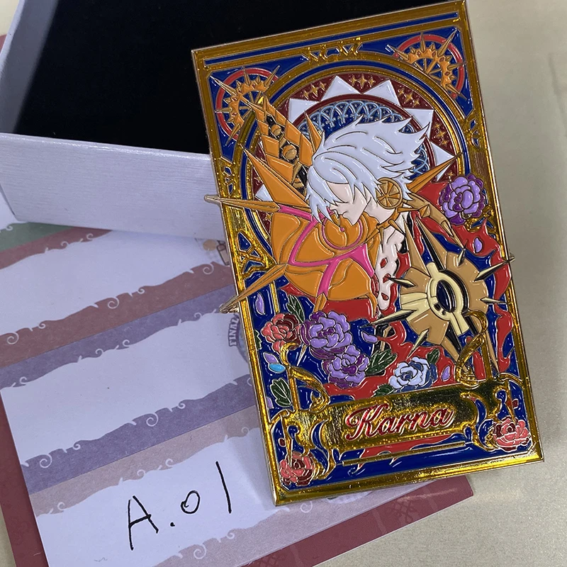 

Anime Metal Badge Fate Karna Enkidu Gilgamesh Pin Brooch Button Accessories