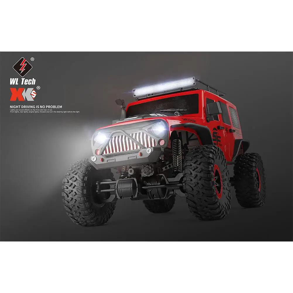 Wltoys 104311 1/10 2 4G 4WD Радиоуправляемая машина гусеничная для скалолазания со