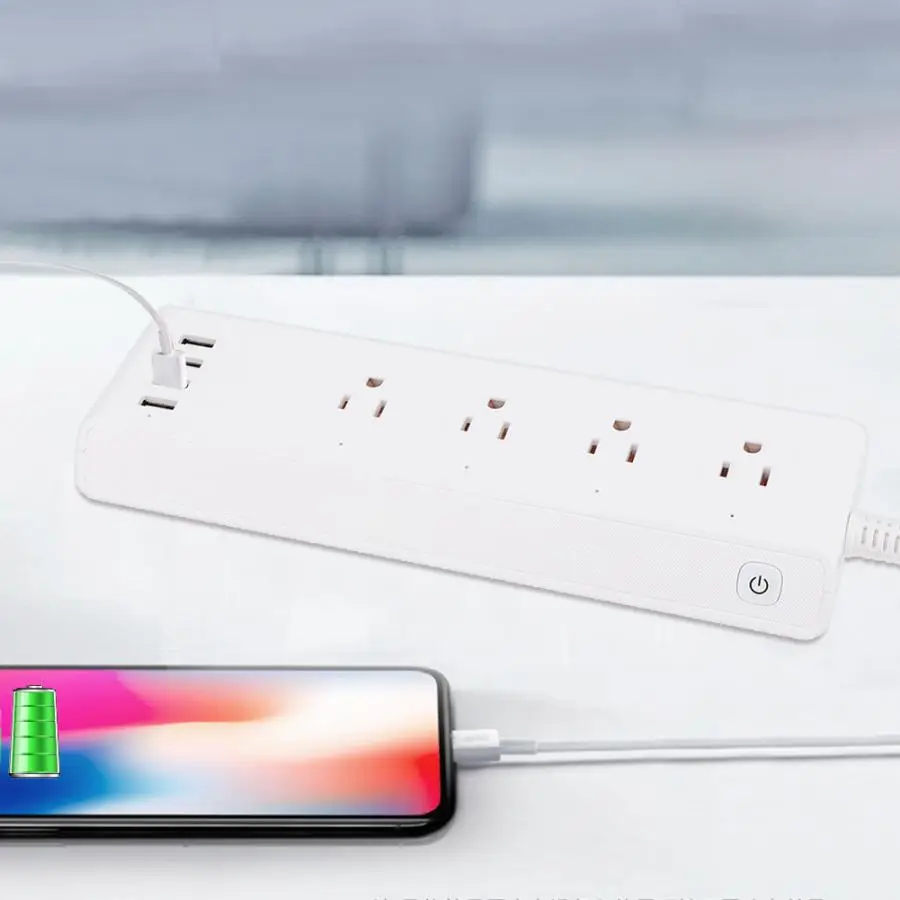 4 usb порта разъем питания и США Wi Fi дистанционное управление умная розетка 120 в