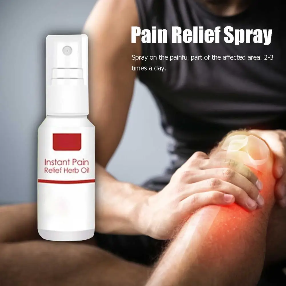 

60ML Instant Pain Relief Herbal Oil Soothing Pain Body Care Spray Knee Waist Pain Back Shoulder Spray Safe To Use