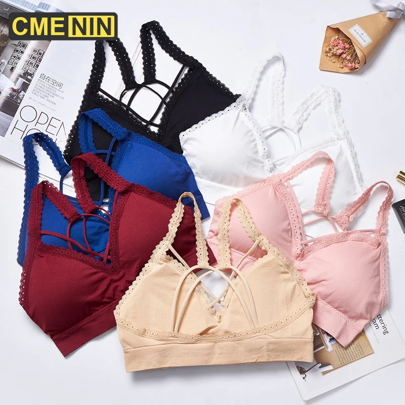 CMENIN пикантные Для женщин бюстгальтер чашечки расположены рядом пуш ап кружевные