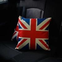 for mini cooper pp cotton union jack car seat pillow backrest cushion