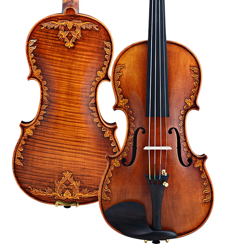 Кристина V07 carved скрипки 4/4 передовые итальянские туфли ручной работы античная ель