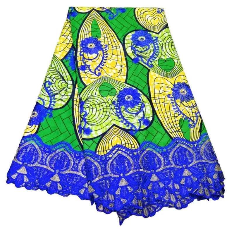 Многоцветный гипюровый шнур кружевная ткань новый дизайн Анкара африканская