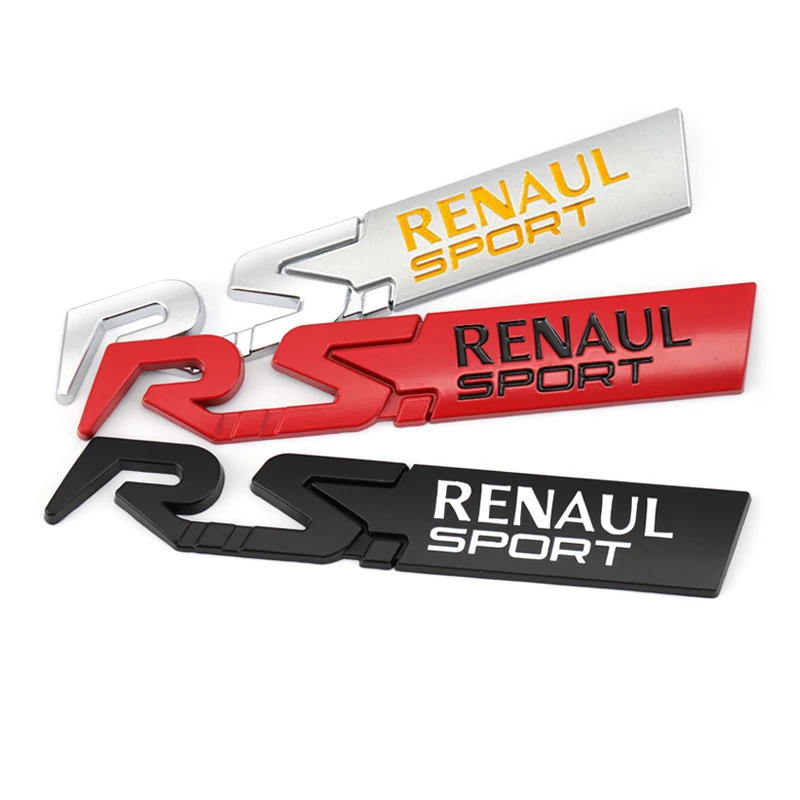 Автомобильная наклейка RS с спортивной эмблемой для Renault Clio Scenic Logan Megane Koleos Sandero