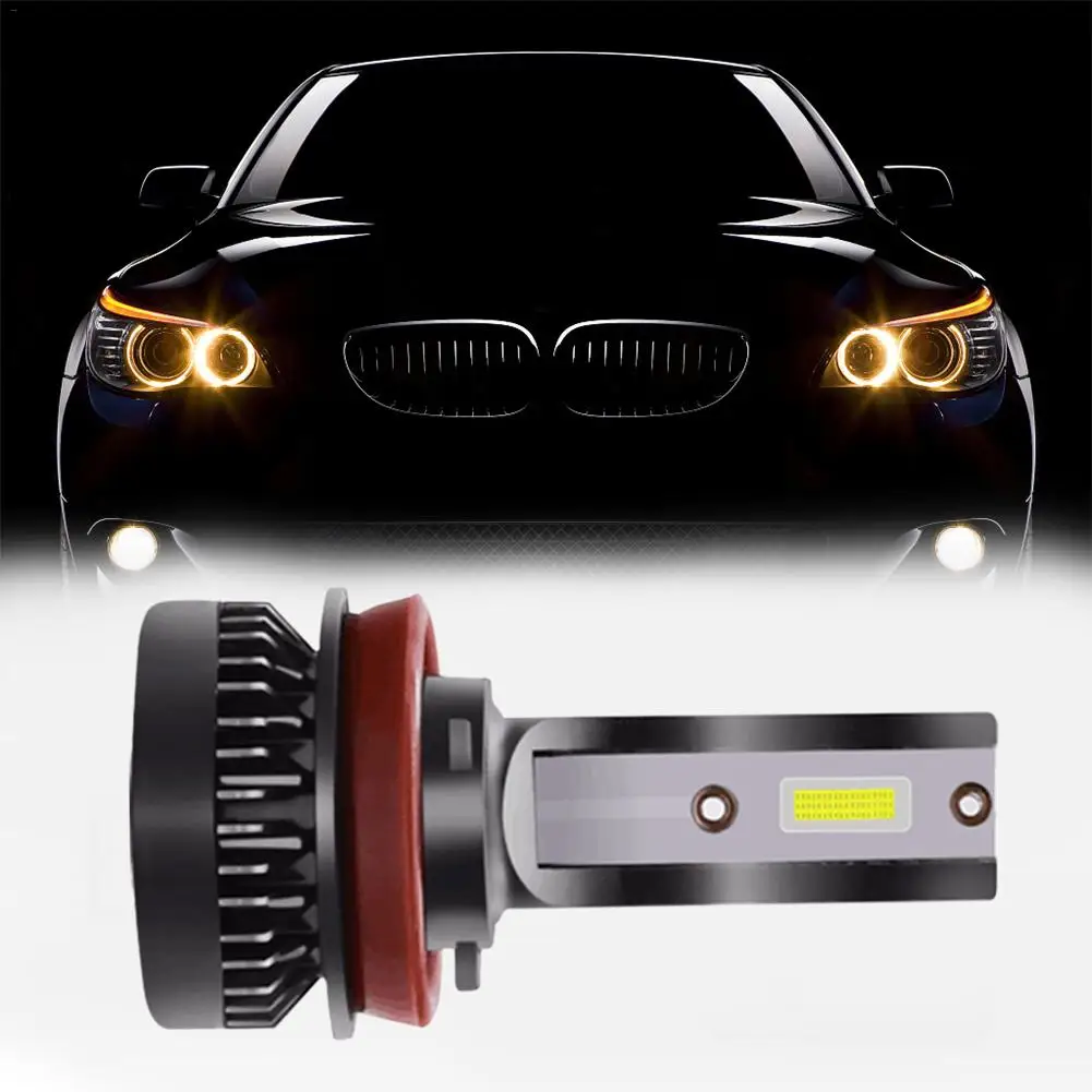 2PCS H8 H9 H11 LED Headlight Bulbs Automotive Headlamp 6000K White Light Car HID Headlights For TXVSO8 | Автомобили и мотоциклы