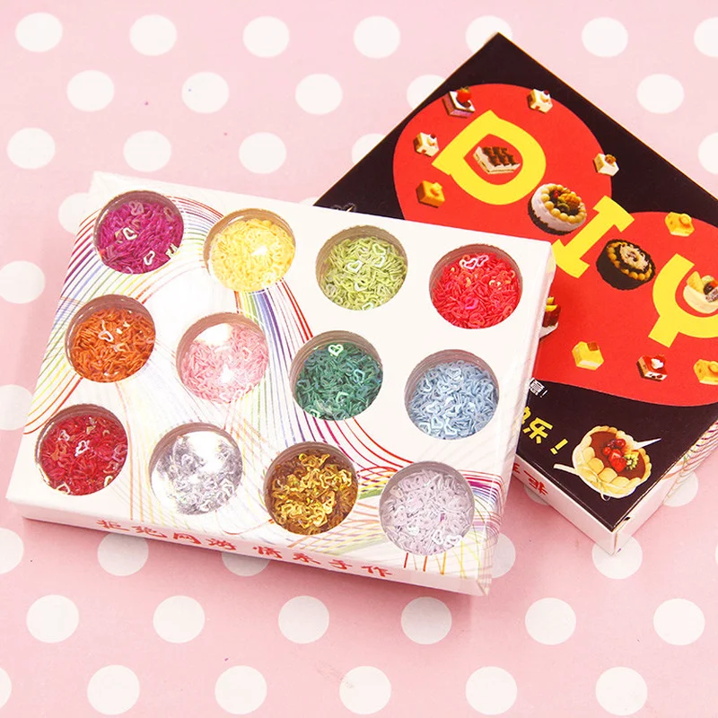 12 Цвет/набор силиконовые формы Diy пломбы со сверкающими блёстками для эпоксидная