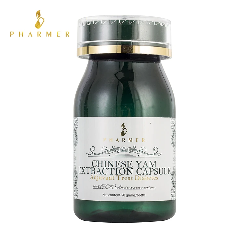

Pharmer Chinese Yam Extraction Capsule, Adjuvant Treat Diabetes, Cure Glucose and lipid disorders, Cure Diabetes thirst, 50pcs.