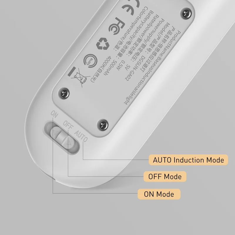 Baseus USB светильник индукционный для человеческого тела ночник светодиодный