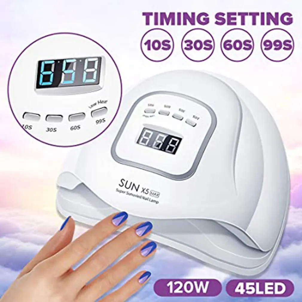 SUN X5 2C MAX 80W LED UV Lamp Nail Dryer 45 Professional Drying Gel Polish 10/30/60/99s Timer Auto Sensor Art Machine | Бытовая техника