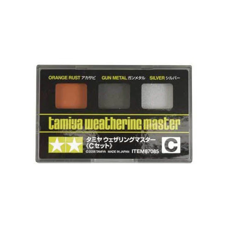 Tamiya 87085 3-Color Military Weathering Master C Set - Rust Gun Metal Silver | Инструменты