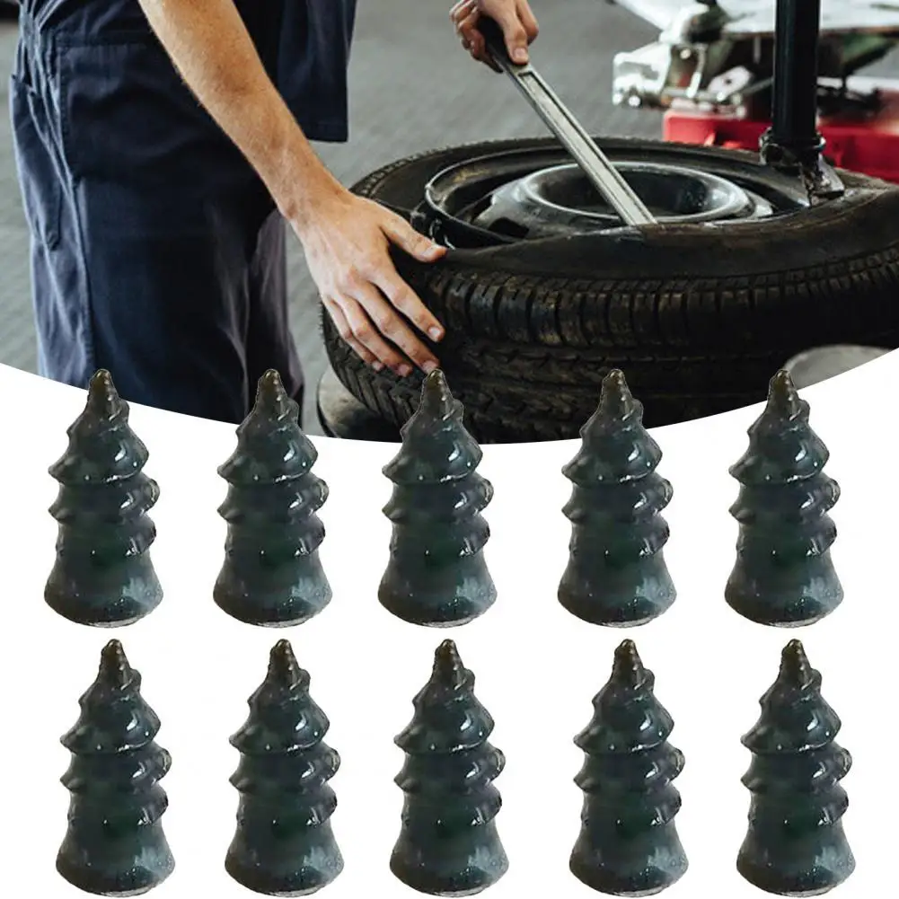 

20Pcs Tyre Repair Rubber Nail Efficient Lossless Wide Application High Temperature Resistance Vacuum Tyre Repair Nail for Motorc
