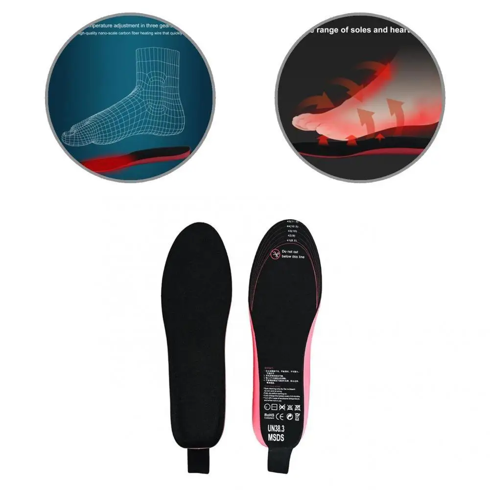 

USB Rechargeable Adjustable Gear Wireless Remote Control Heated Shoes Pad for Hunting