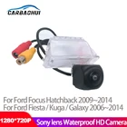 Камера заднего вида, CCD, рыбий глаз, ночное видение, водонепроницаемая, IP68, Автомобильная камера заднего вида для Ford Focus Fiesta Kuga Galaxy
