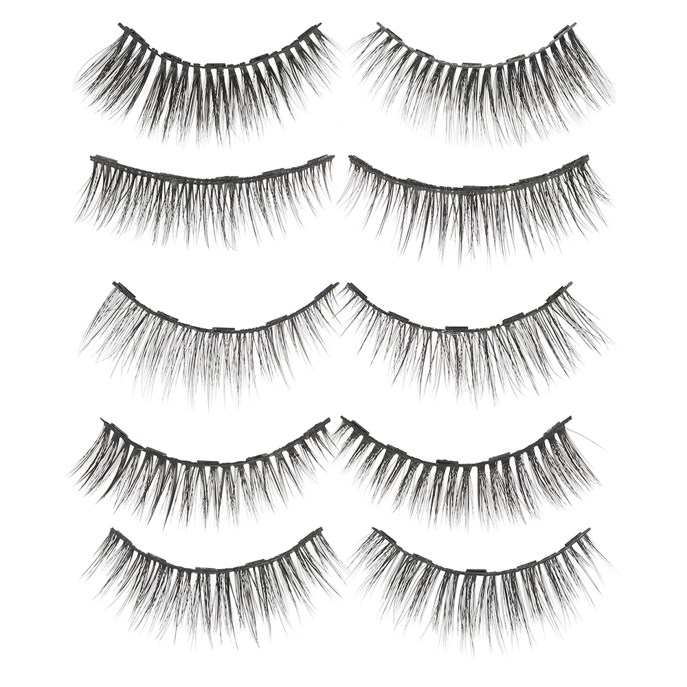 

10 Pairs Magnetic Eyelashes Set Waterproof Magnet Eyeliner Long Lasting Natural Magnetic Lashes False Lashes Makeup