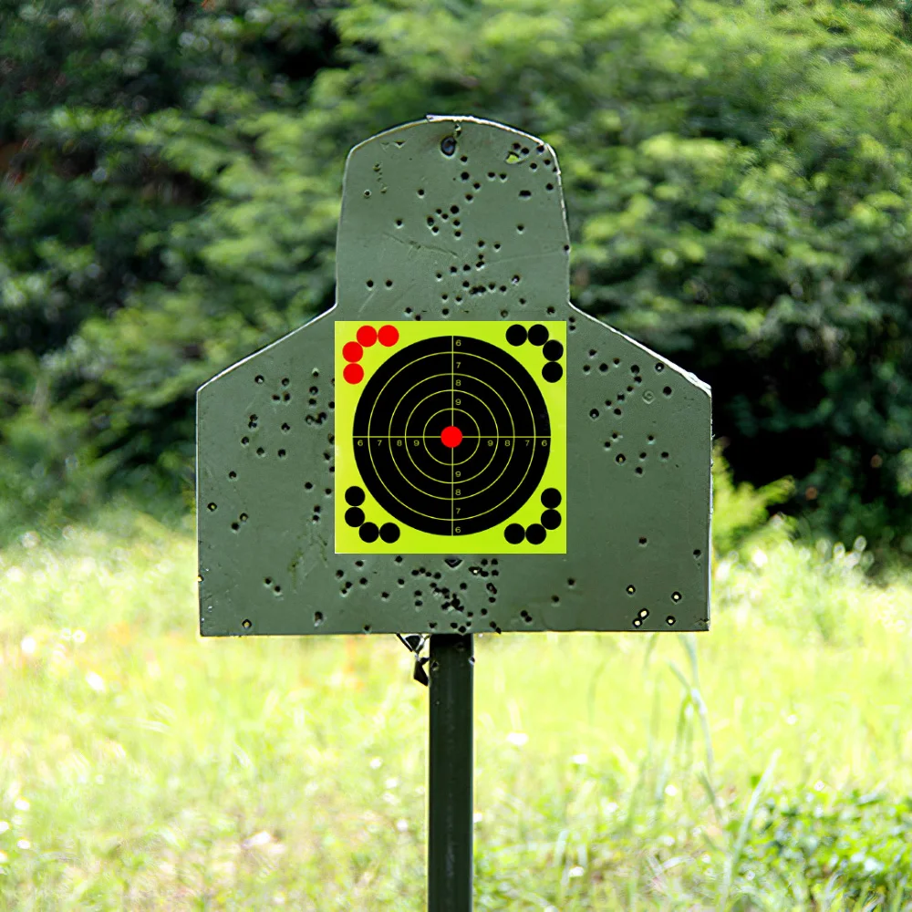 

Shooting Aiming Stickers 50 Pcs Target Paper Stickers Adhesive Arrow Dart Aiming Sticker Fluorescent Hunting Shooting Darts