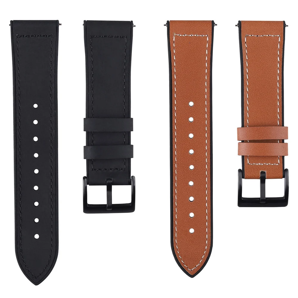 Ремешок силиконовый для наручных часов модный кожаный браслет Samsung Galaxy Watch 46 мм/42