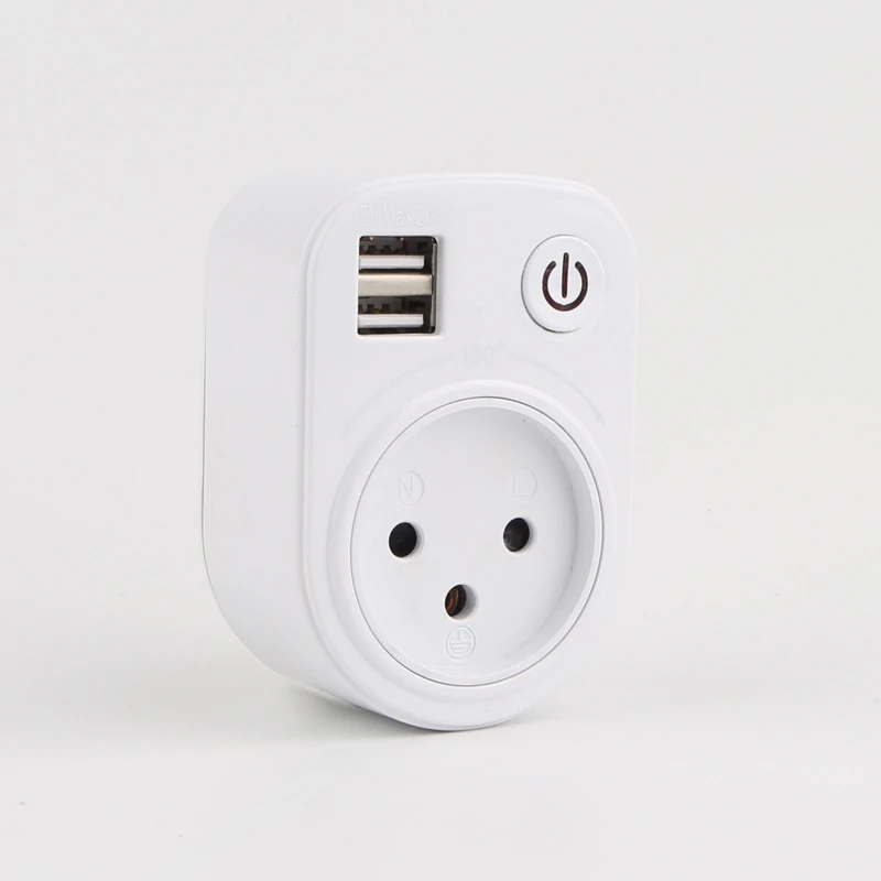 Двойной USB порт Электрический настенное зарядное устройство станция гнездо