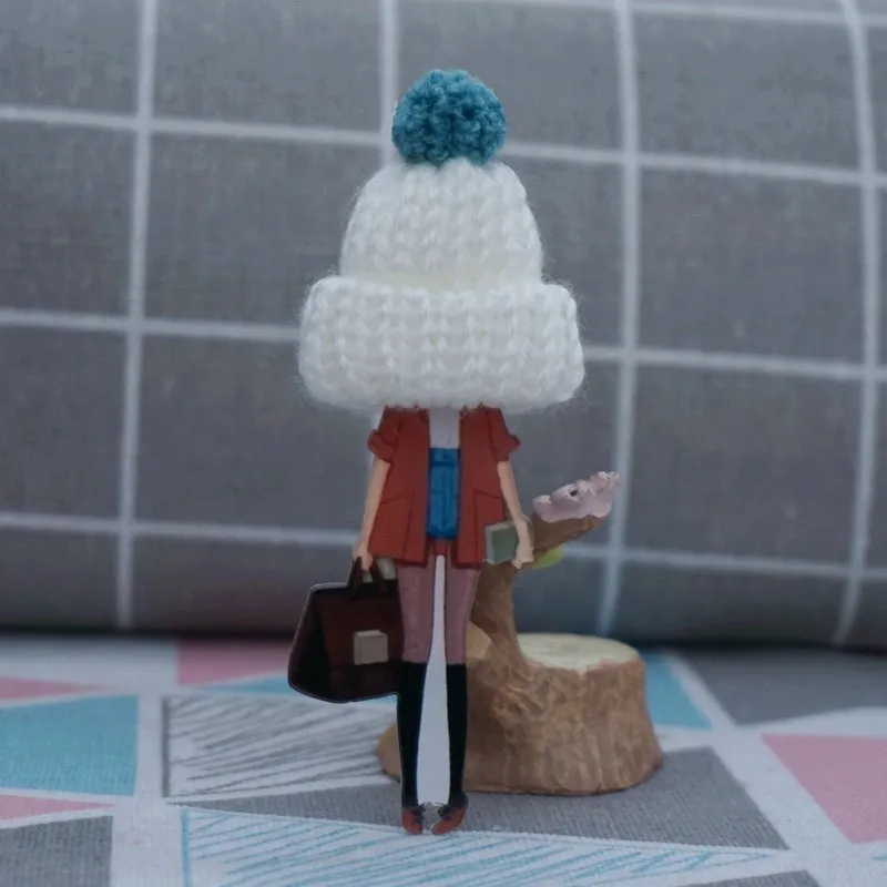 Акриловый значок Милая шерстяная брошь шляпа Значки DIY значки на рюкзак для