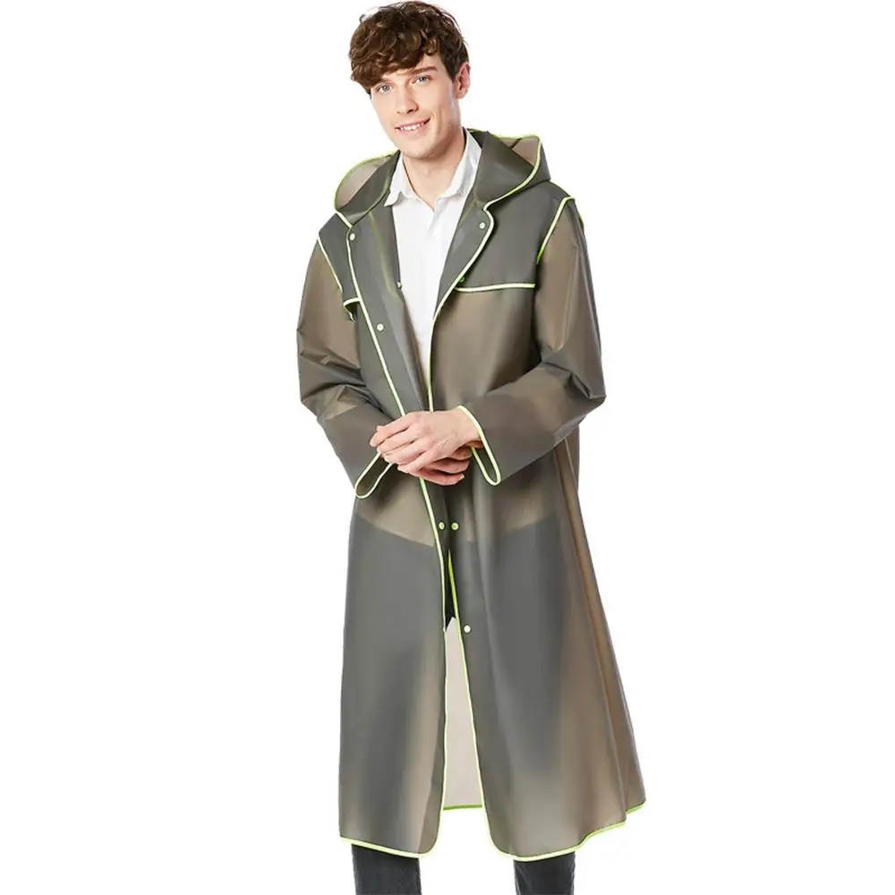 

Adult Rain Coat Hood Camping EVA Convenient Mantle Waterproof Rainwear Adult Emergency Hooded Outdoor Unisex Hooded Raincoat
