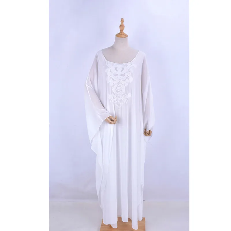 Вышитое шифоновое бикини накидка белый купальный костюм размера плюс парео