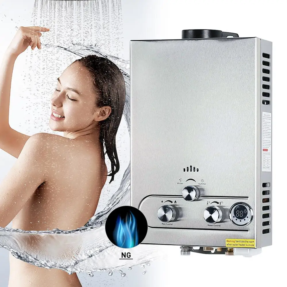 1200 Вт 6л весь дом газовый водонагреватель Открытый Ванная комната прямой