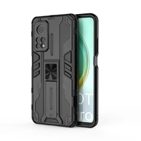 magnetic armor shockproof case for xiaomi mi 10t pro lens protection soft tpu bumper hard pc kickstand back cover coque fundas