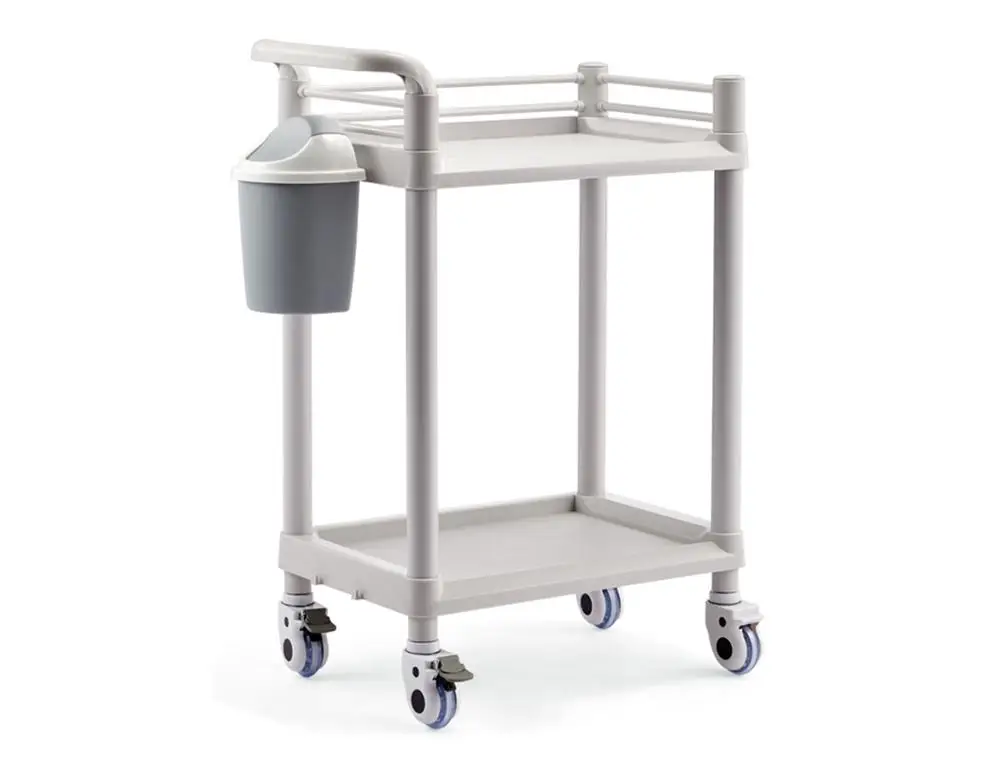 Gray Two With Bin Elitzia ET005 мебель для Салона Спа Красивая тележка передвижная тележка с мусорным ящиком два или три слоя 6 типов опционально - Цвет: Gray Two With Bin