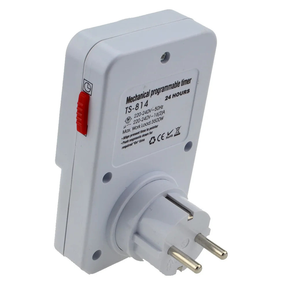 Многофункциональная Механическая электрическая вилка программируемая на 24 часа