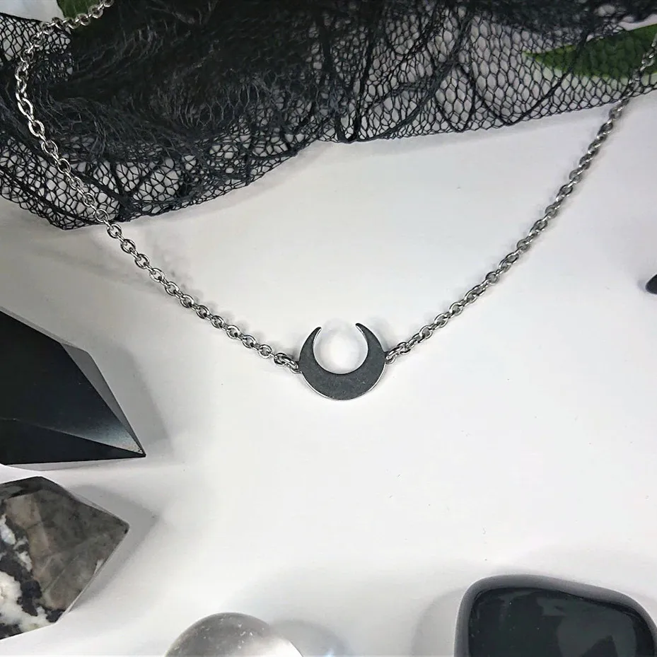 Колье с полумесяцем и луной небесное ожерелье волшебные украшения подарки для