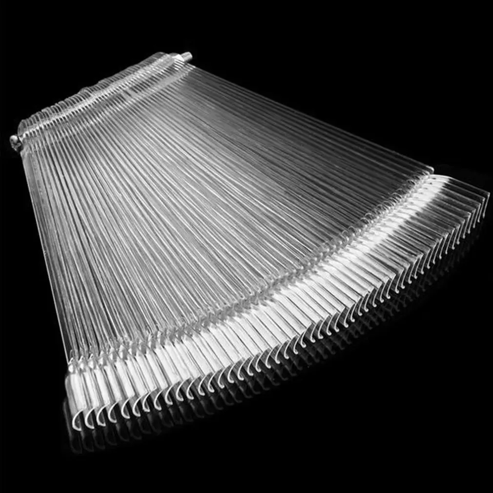 50 шт./компл. для Неил арта украшения кончиков ногтей Дисплей практика прозрачный