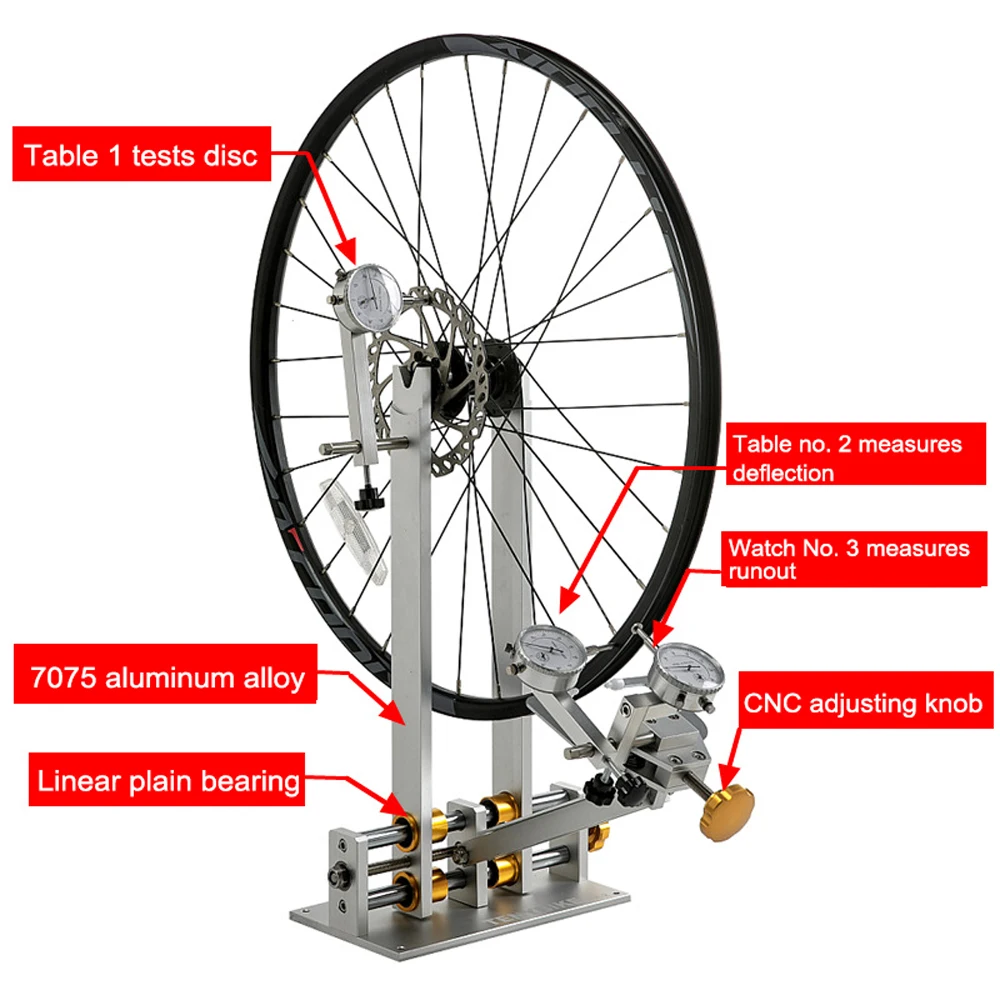 

Professional Bicycle Wheel Truing Stand Tire Adjustment Stand Bike Road Bike Tire Adjustment Repair Tools Tire Calibration Tool