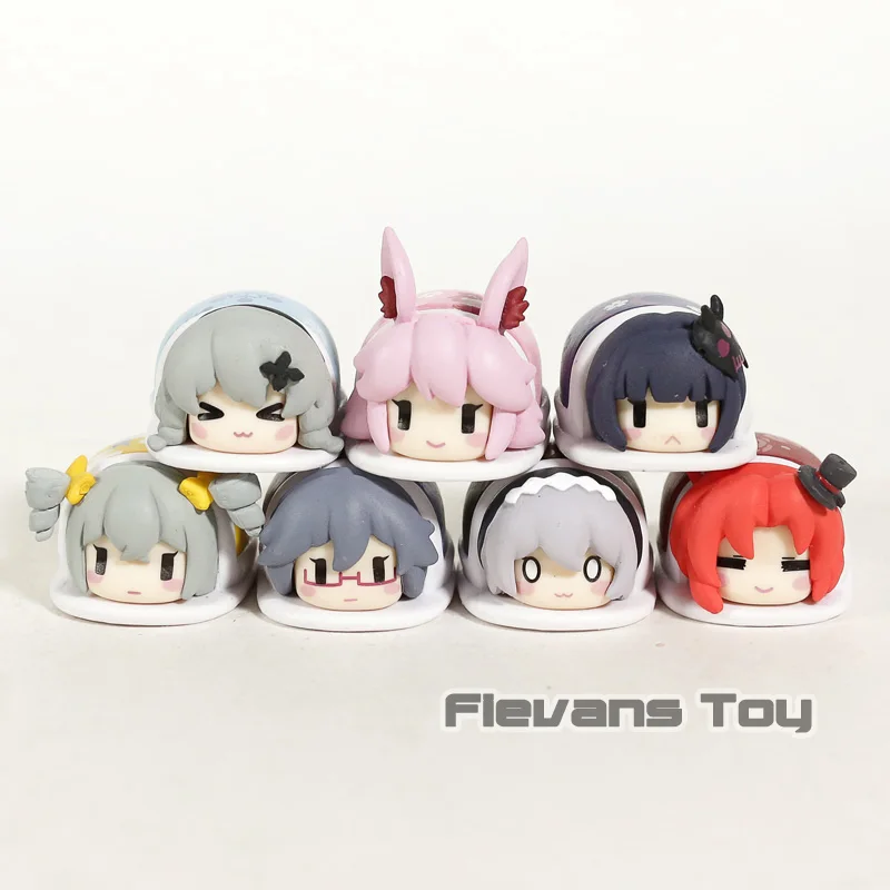 

Honkai Impact 3 Kiana Bronya Yae Sakura Theresa Raiden Mei Q Version PVC Figures Toys 7pcs/set